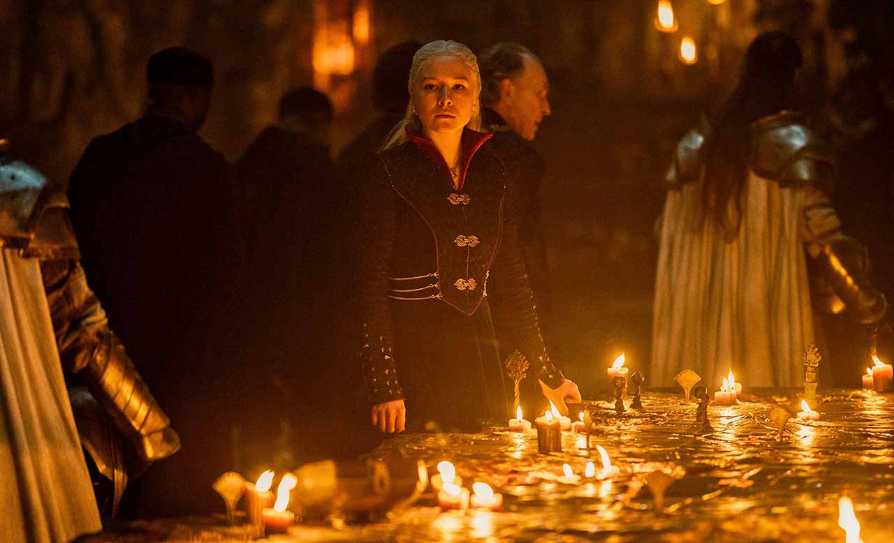 Emma D'Arcy como Rhaenyra Targaryen en La casa del dragón